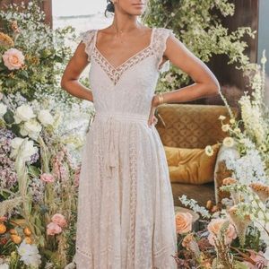 La gauze lace kerchief dress spell designs